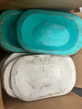 Load image into Gallery viewer, Plain/ teal / white/ Animal Print Dough Bowls
